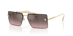 100258 - Gold with Pink Gradient Grey Flash Silver Lenses