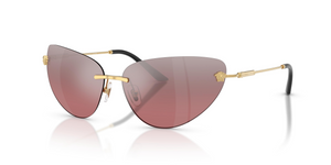 10027E - Gold with Pink Mirror Silver Gradient Lenses