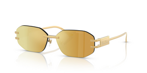 10027P - Gold with Brown Mirror Gold Lenses