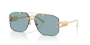 100280 - Gold with Blue Lenses