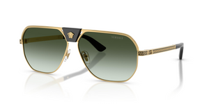 10028E - Gold with Green Gradient Lenses