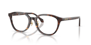 108 - Dark Havana with Clear Lenses