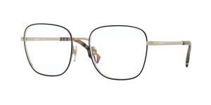 1109 - Pale Gold/Black with Clear Lenses