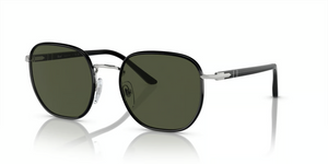 112531 - Silver /Black with Green Lenses