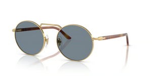 113256 - Gold with Light Blue Lenses