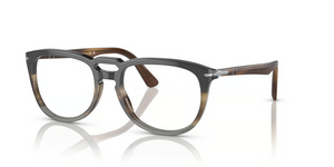 1135 - Black/Striped Brown with Clear Lenses