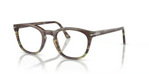 1156 - Striped Green with Clear Lenses