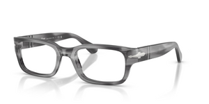 1192 - Striped Grey with Clear Lenses