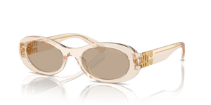 11T40F - Sand Transparent with Dark Brown Lenses
