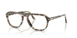 1221 - Amber Brown - Pirate Black with Clear Lenses