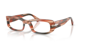 1233 - Striped Red & Green with Clear Lenses