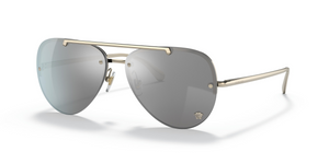 12526G - Pale Gold with Light Grey Mirror Silver Lenses