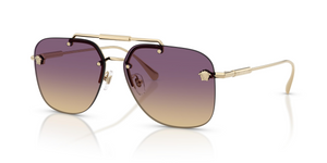 125270 - Pale Gold with Light Pink Mirror Silver Lenses