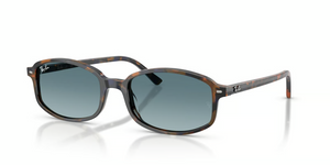 13563M - Yellow & Blue Havana with Blue Gradient Grey Lenses