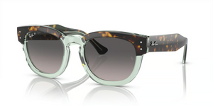 1376M3 - Havana On Transparent Green with Polarized Grey Lenses