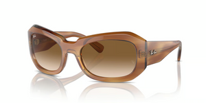 140351 - Striped Brown with Clear & Brown Lenses