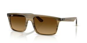 143985 - Striped Green with Gradient Brown Lenses