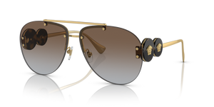 148889 - Gold with Grey Gradient Brown Lenses