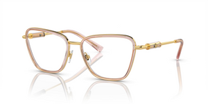 1507 - Peach Transparent with Clear Lenses