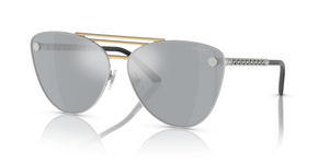 15141U - Silver/Gold with Blue Mirror Silver Lenses
