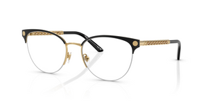 1516 - Gold/Matte Black with Clear Lenses
