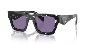 15O50B - Tortoise Black Crystal with Violet Mirror Internal Silver Lenses