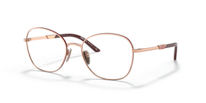 16A1O1 - Rose Gold/Rosso with Clear Lenses