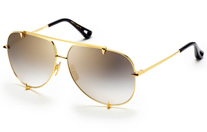 23007-D-18K-62-Z 18K Gold with Grey Gradient - Gold Flash Lenses