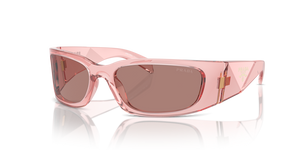 19Q10D - Transparent Peach with Light Brown Lenses
