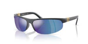 19Y10K - Avio Metal with Light Green Mirror Blue Lenses