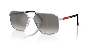 1BC02M - Silver with Gradient Grey Mirror Silver Lenses