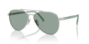 1BC10G - Silver with Petrol Green Lenses