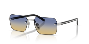 1BC50E - Silver with Yellow/Dark Blue Lenses