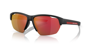 1BO04U - Matte Black with Dark Grey Mirror Orange Tuning Lenses