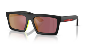 1BO10A - Matte Black with Tuning Dark Grey Mirror Red Lenses