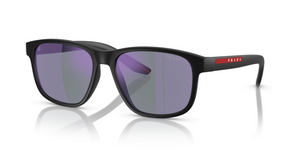 1BO10J - Matte Black with Dark Blue Mirror Violet Lenses