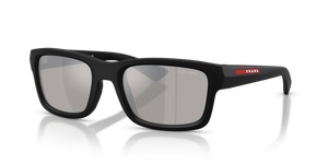 1BO80Z - Matte Black with Light Grey Mirror Silver Lenses