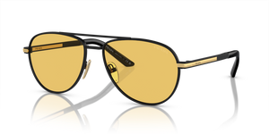 1BO90C - Matte Black with Yellow Lenses