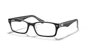 2034 - Black On Transparent with Clear Lenses