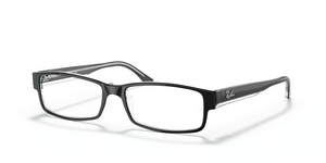 2034 - Black On Transparent with Clear Lenses