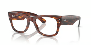2144 - Striped Havana with Clear Lenses