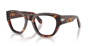 24 - Havana with Clear Lenses