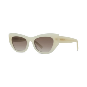 25F - Matte White with Brown Gradient Lenses