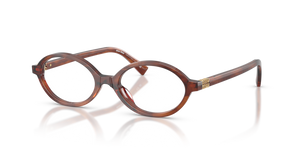 26E1O1 - Striped Tobacco with Clear Lenses