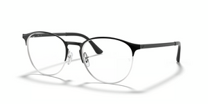 2861 - Black On Silver with Clear Lenses