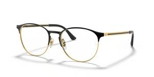 2890 - Black On Gold with Clear Lenses