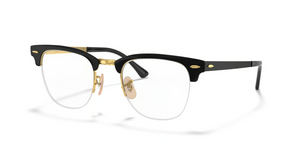 2890 - Black On Gold with Clear Lenses