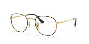 2991 - Black On Gold with Clear Lenses