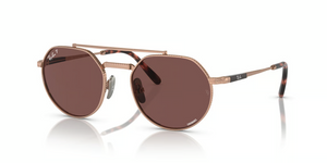 3140AF - Rose Gold with Polarized Dark Violet Lenses