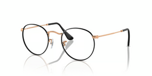 3173 - Black On Rose Gold with Clear Lenses